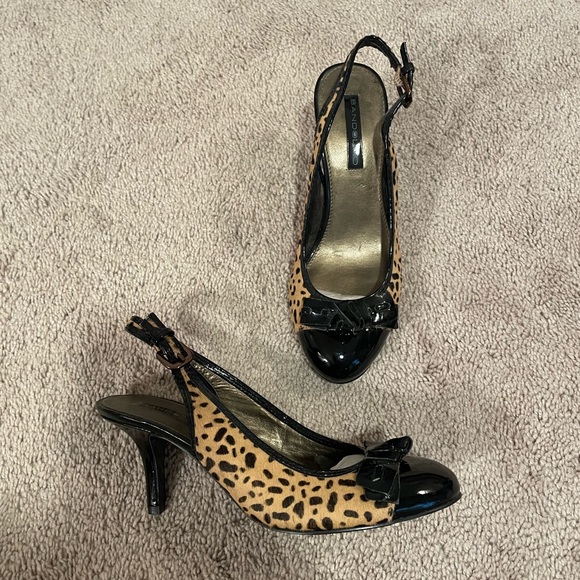 Bandolino • Leopard Sling Back Heels - Picture 1 of 6